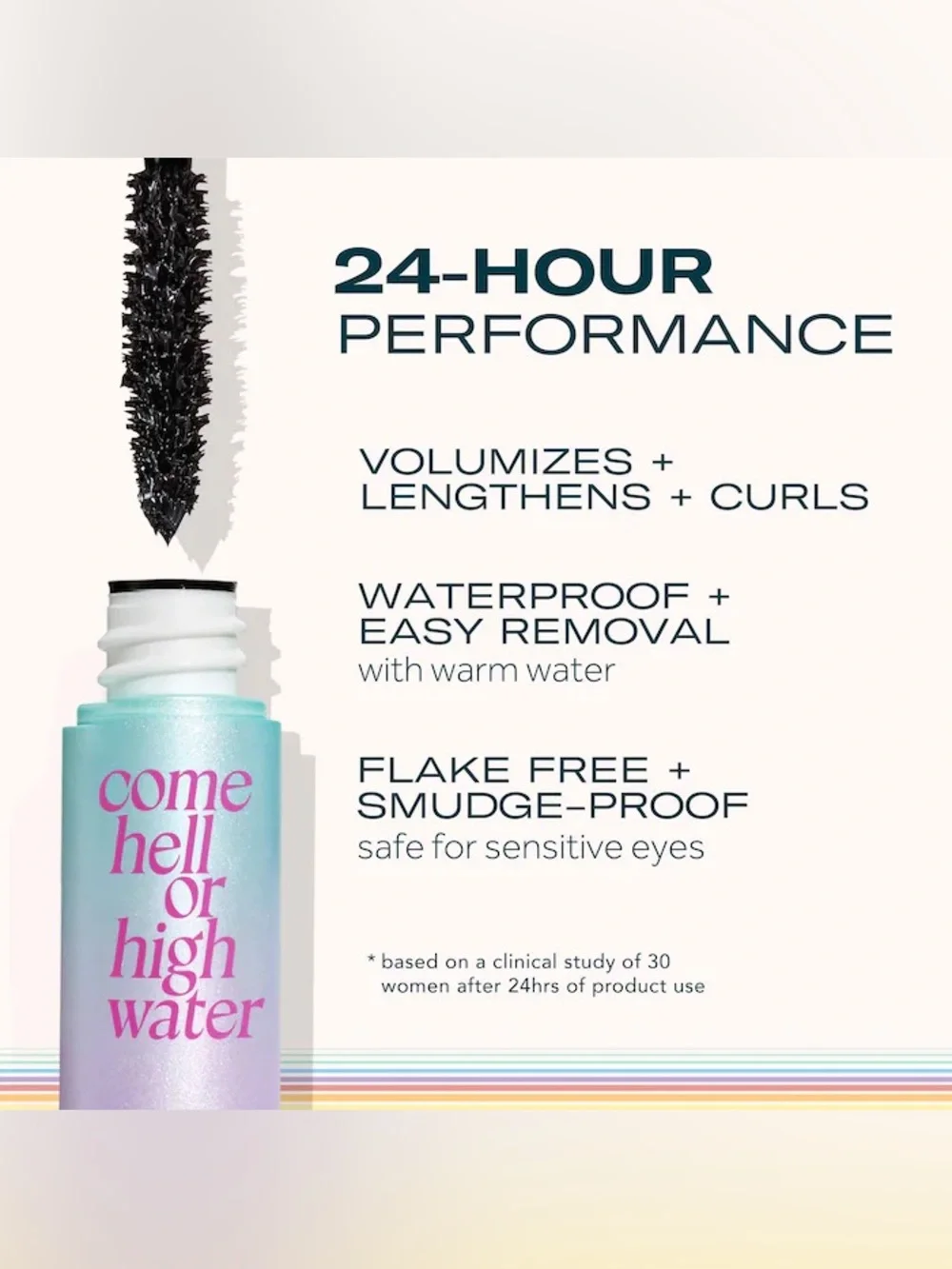 Come Hell or High Water 24-hour Volumizing & Lengthening Tubing Mascara